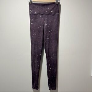 🌷Sale* Eagle Rock Werkshop Leggings Size Medium Purple Art Made in USA Triathlon